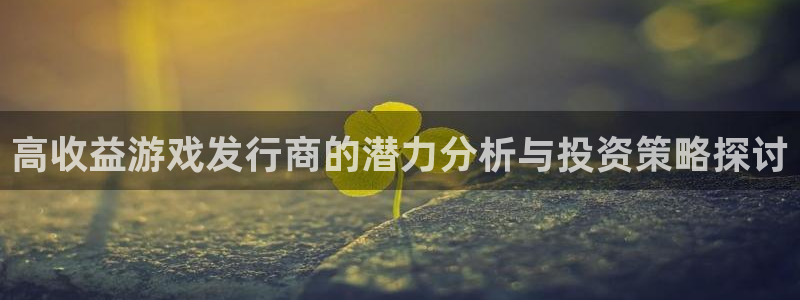 pp电子官网平台代理条件怎么样：高收益游戏发行商的潜力分析与投资策略探讨