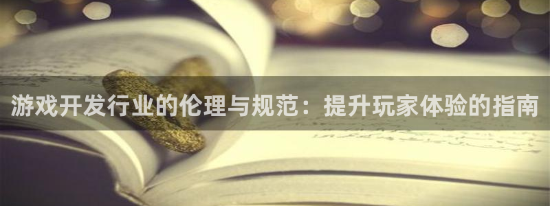 pp电子官网主管他494o3 主管：游戏开发行业的伦理与规范：提升玩家体验的指南